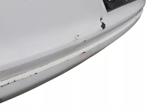 VW Polo 6R Stoßstange Heckstoßstange hinten weiß LB9A   -  MÄNGEL  BILDER ! (184501)