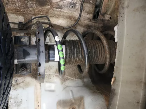 1x VW Polo 6R 6J Federbein Stoßdämpfer Feder vorne Federn Benziner 6R0413031AJ (184541)