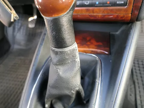 Golf 4 Bora Schaltknauf Schaltsack schwarz TDI Holz Dekor wurzelnuss klein (184605)