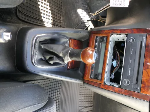 Golf 4 Bora Schaltknauf Schaltsack schwarz TDI Holz Dekor wurzelnuss klein (184605)