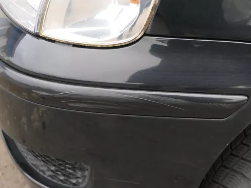 VW Polo 6N2 Stoßstange vorne Frontstoßstange Stoßfänger schwarz LC9Z (184659)