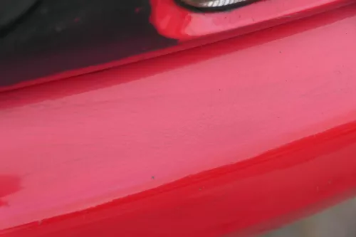 VW Polo 6N Stoßstange vorne 2-geteilte Frontstoßstange rot LP3G Stoßfänger (184675)