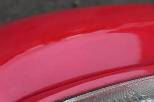VW Polo 6N Stoßstange vorne 2-geteilte Frontstoßstange rot LP3G Stoßfänger (184675)