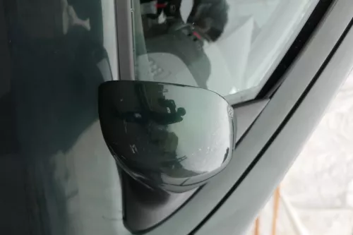 Skoda Fabia 6Y elektrisch Spiegel Außenspiegel rechts mit Glas grün LF8C (184739)