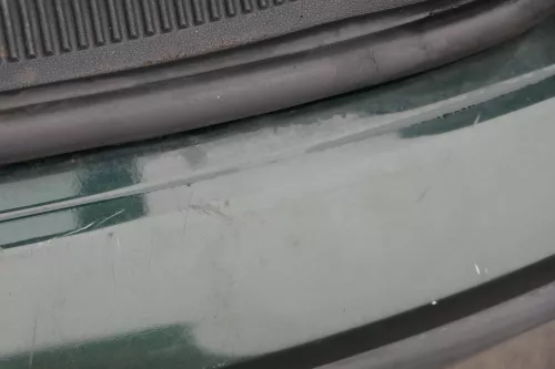 Skoda Fabia 6Y Kombi Stufenhec Stoßstange hinten Heckstoßstange grün LF8C (184745)
