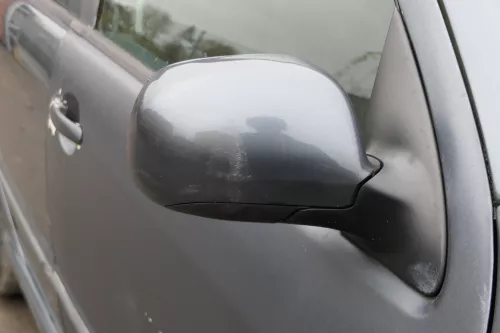 Skoda Fabia 6Y elektrisch Spiegel Außenspiegel rechts mit Glas grau LF7V (184797)