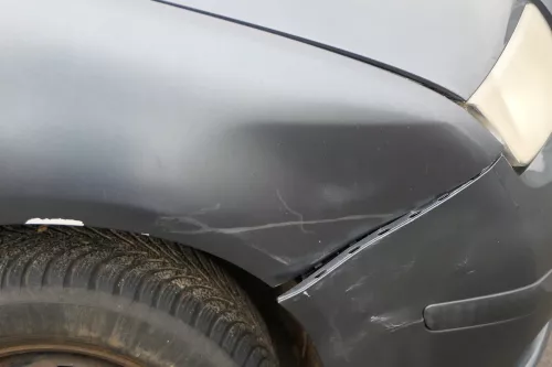 Skoda Fabia 6Y Kotflügel vorne rechts grau nachlackiert auch Kombi Facelift (184818)