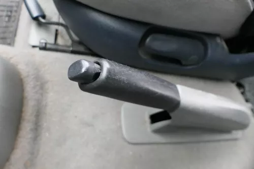 VW Sharan 7M Galaxy WGR Handbremse Feststellbremse Verkleidung Abdeckung grau (184836)