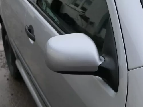 Skoda Fabia 6Y elektrisch Spiegel Außenspiegel rechts mit Glas silber grau LF7T (184850)