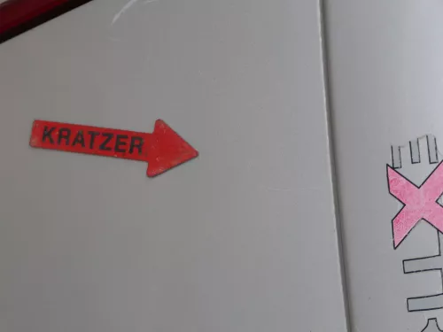 Fabia 6Y6 Schrägheck Heckklappe Kofferraumklappe hinten grau silber LF7T Scheibe (184854)