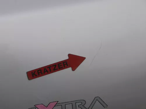 Fabia 6Y6 Schrägheck Heckklappe Kofferraumklappe hinten grau silber LF7T Scheibe (184854)