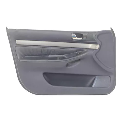 1x A6 4B Türverkleidung Verkleidung Tür vorne links Leder blau royalblau