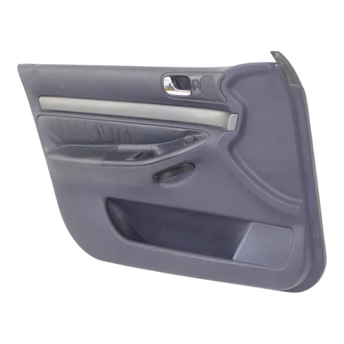1x A6 4B Türverkleidung Verkleidung Tür vorne links Leder blau royalblau (184871)