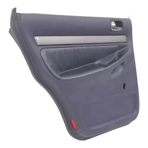 1x A6 4B Türverkleidung Verkleidung Tür hinten links Leder blau royalblau (184874)