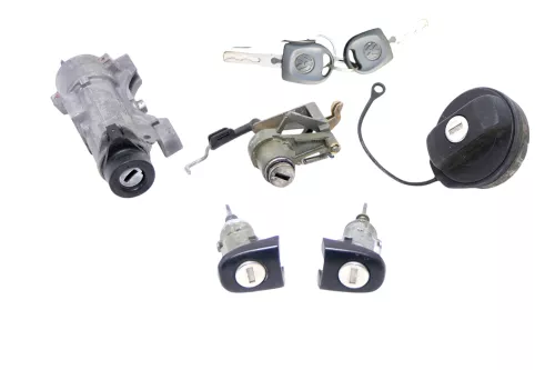 VW Polo 9N 9N3 Schloßsystem 2 Türschloß 2x Schlüssel Zündschloß Heckschloß KEIN (184883)