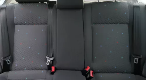 VW Polo 9N 9N3 Sitz Rückbank Sitzfläche Sitze 3 Punkt Gurt hinten  OHNEKopfstütz (184901)