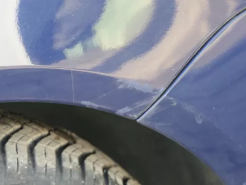 VW Polo 9N Stoßstange Frontstoßstange vorne blau LB5N (184905)