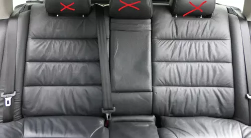 A6 4B Kombi Avant Rückbank Sitz Rücksitz Buffalino schwarz Leder Kindersitz