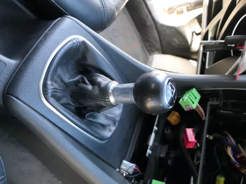 Audi A6 4B Schaltknauf Schaltsack Schaltknüppel original 5-Gang Leder schwarz