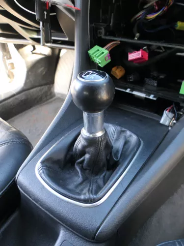 Audi A6 4B Schaltknauf Schaltsack Schaltknüppel original 5-Gang Leder schwarz (184992)