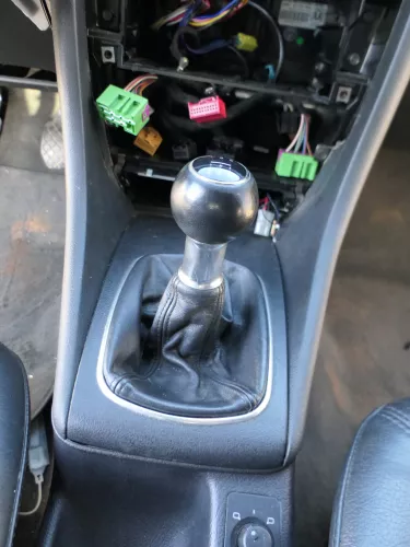 Audi A6 4B Schaltknauf Schaltsack Schaltknüppel original 5-Gang Leder schwarz (184992)