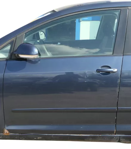 VW Golf Plus 5M Türblatt Tür vorne links Fahrertür grau LC5F -Türblatt +Rahmen
