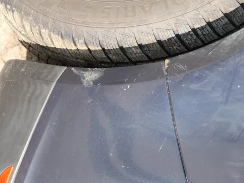 Golf 5 5M1 Plus Stoßstange hinten Heckstoßstange Stoßfänger blau LC5F PDC (185031)