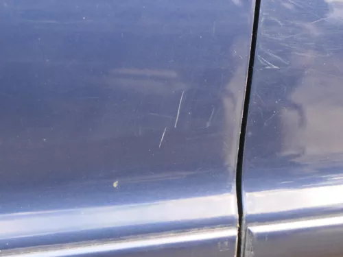 A4 B5 Tür nur Türblatt vorne links Fahrertür blau lila LY3K Kombi od Limo (185060)