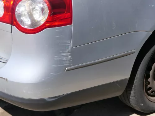 VW Passat 3C Kombi Stoßstange hinten Heckstoßstange Stoßfänger silber grau LA7W (185106)
