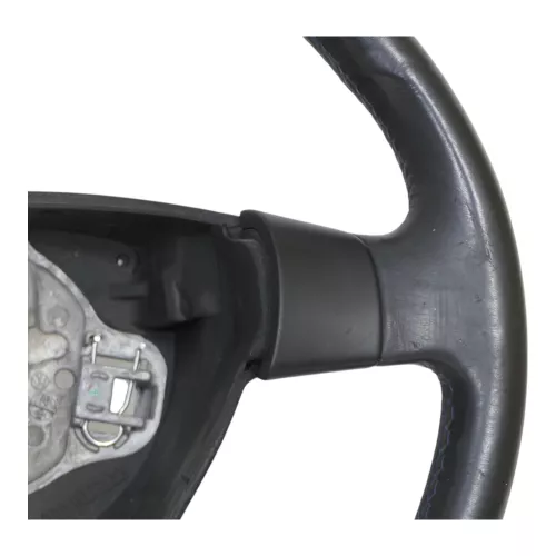 Polo 9N 9N3 Lenkrad Leder 3-Speichen Airbag 6Q0419091AF Lederlenkrad blaue Nähte (185195)