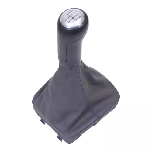 VW Polo 9N 9N3 Schaltknauf Schaltsack Schaltung 6Q1711113G Leder schwarz Goal