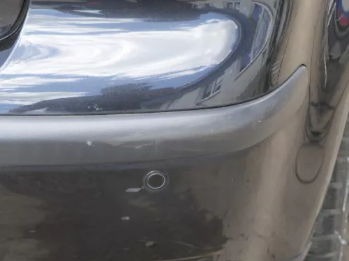 VW Polo 9N 9N3 Stoßstange Heckstoßstange hinten schwarz LC9Z (185206)