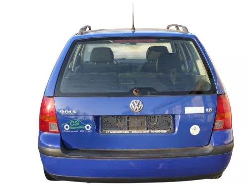 Golf 4 Bora Kombi Variant Heckklappe Klappe Scheibe hinten blau LA5C ohne Anbaut (185212)