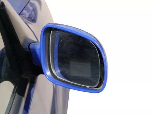 VW Golf 4 Bora manueller Spiegel vorne rechts Außenspiegel blau LA5C (185214)