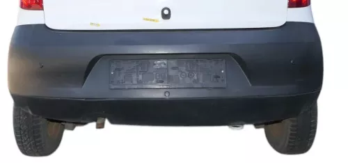 VW Fox 5Z Stoßstange hinten Stoßfänger schwarz matt unlackiert