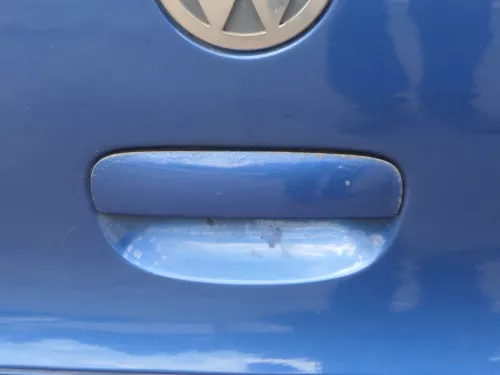 VW Polo 9N3 9N Heckklappe Kofferraumklappe Klappe blau LA5K ohne Anbauteile (185286)
