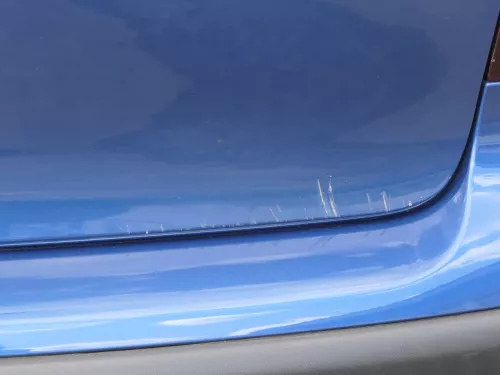 VW Polo 9N3 9N Heckklappe Kofferraumklappe Klappe blau LA5K ohne Anbauteile (185286)
