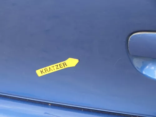VW Polo 9N3 9N Heckklappe Kofferraumklappe Klappe blau LA5K ohne Anbauteile (185286)