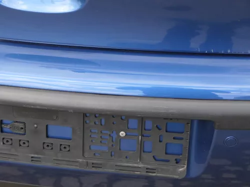 VW Polo 9N 9N3 Stoßstange Heckstoßstange hinten blau LA5K     PDC (185287)