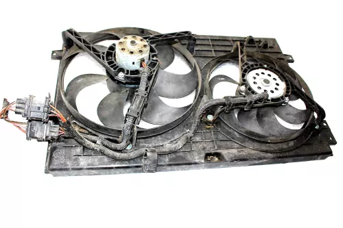 VW Golf 4 Bora Lüfterzarge Lüfter Kühlerlüfter Klimaanlage 1J0121207M 1J0959455M (9999075)
