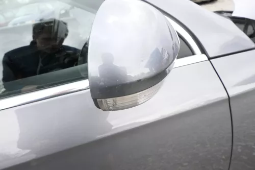 VW Passat 3C elektrischer Spiegel Außenspiegel rechts mit Glas Blinke grau LA7T (9999247)