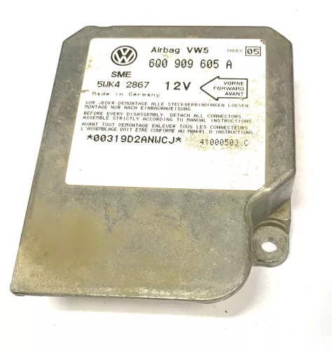 VW Polo 6N2 Bora Steuergerät Airbag Airbagsteuergerät 6Q0909605A Index 05