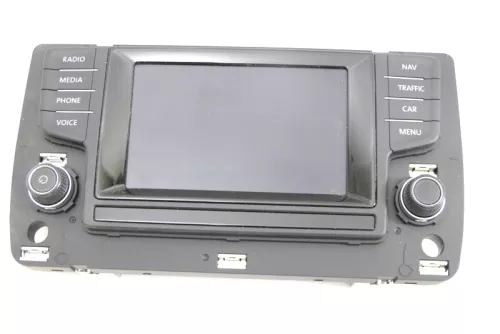 VW Golf 7 Anzeige Bedieneinheit Radio Navi 5G0919605D Touch-Screen (128657)