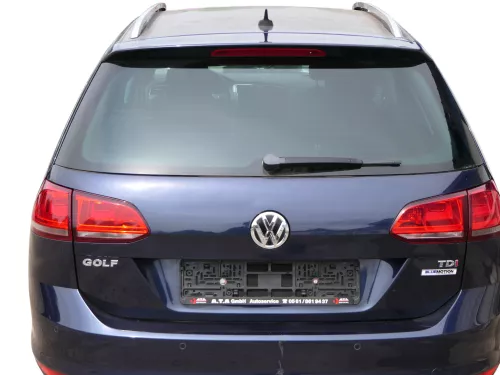 VW Golf 7 5G Kombi Variant Heckklappe Klappe Scheibe hinten blau LH5X (185459)