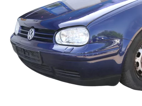 VW Golf 4 Stoßstange vorne Frontstoßstange Stoßfänger blau LB5N SWR -ohne Kappen (185726)