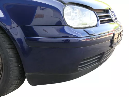VW Golf 4 Stoßstange vorne Frontstoßstange Stoßfänger blau LB5N SWR -ohne Kappen (185726)