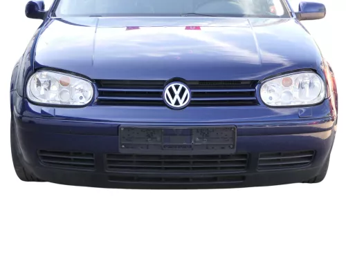 VW Golf 4 Stoßstange vorne Frontstoßstange Stoßfänger blau LB5N SWR -ohne Kappen