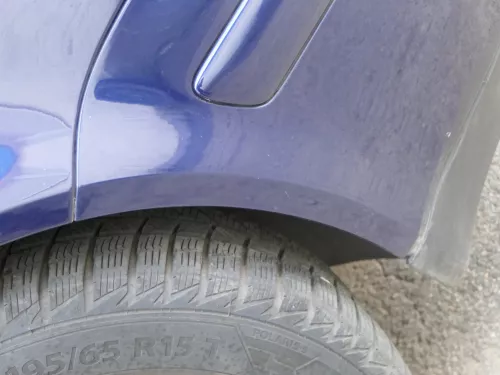 VW Golf 4 Stoßstange vorne Frontstoßstange Stoßfänger blau LB5N SWR -ohne Kappen (185726)