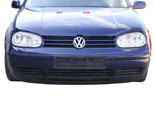 VW Golf 4 Stoßstange vorne Frontstoßstange Stoßfänger blau LB5N SWR -ohne Kappen (185726)