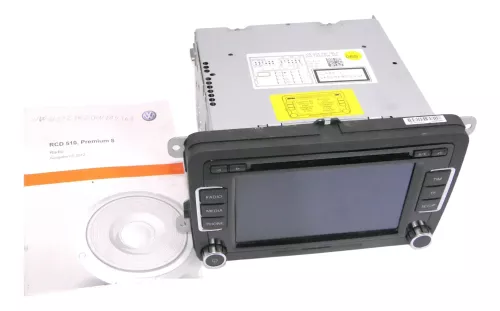 VW Passat 3C Golf 5 Touran Radio CD RCD510 3C8035195F mit Code - SD Karte (112301)